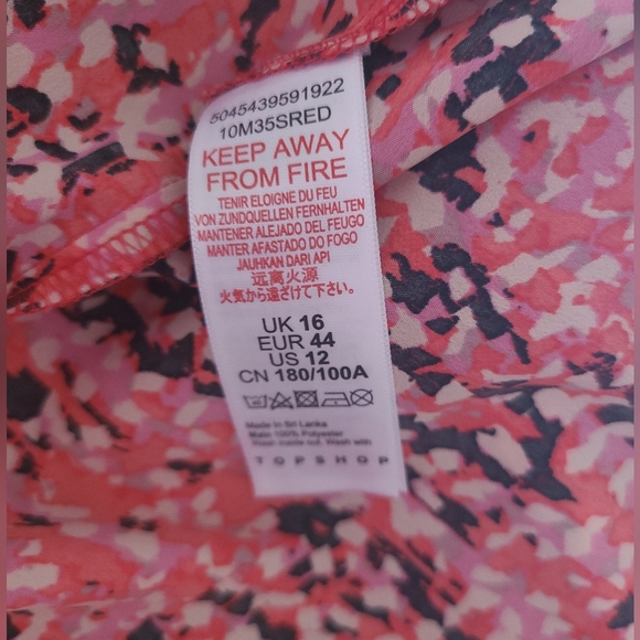 Topshop - Ruffled Open Back Dress - Size 12 - Picture 14 of 15